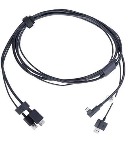 Wacom One 3 in 1 Cable for Wacom One 12 and 13 Touch,Black